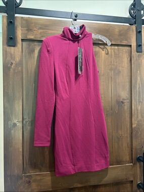 A5 NWT Mossman Plum Purple Turtleneck Dress - Size 2